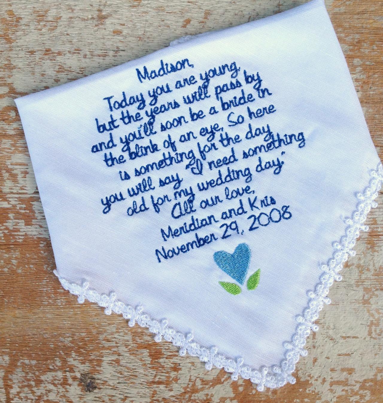 flower girl handkerchief